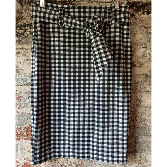 NWT Anthropologie Maeve Gingham Check Pencil Skirt - Picture 3 of 10